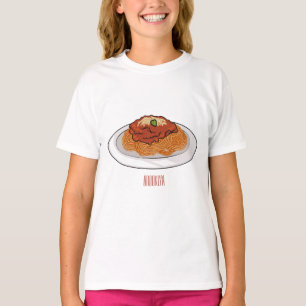 Spaghetti-Cartoon-Abbildung T-Shirt