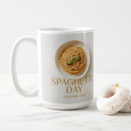 Spaghetti Day January 4th Classic Mug Kaffeetasse
