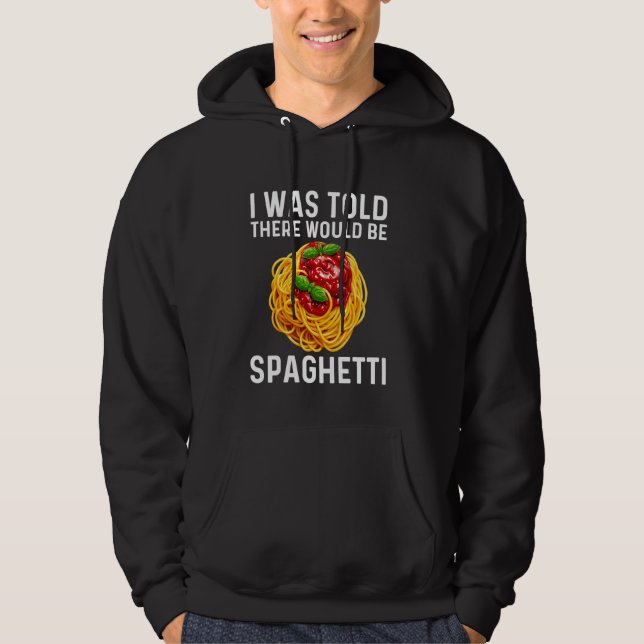 Spaghetti Design Männer Frauen Kinder Italienische Hoodie (Vorderseite)