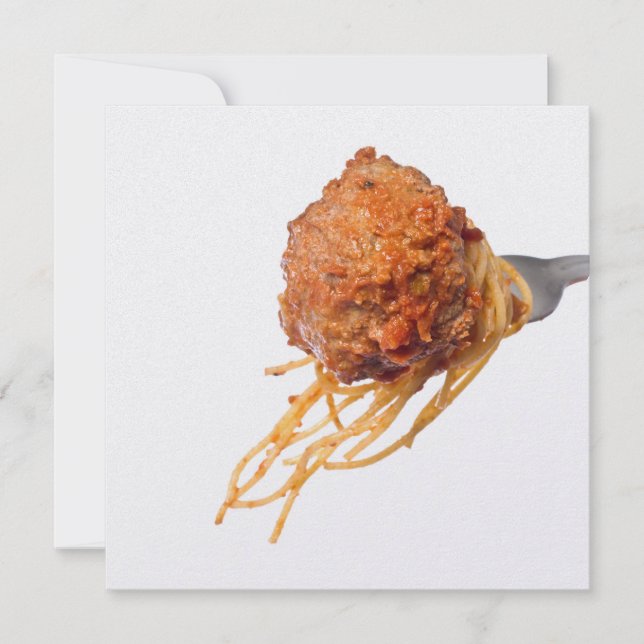 Spaghetti Dinner Einladung (Vorderseite)