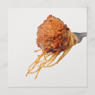 Spaghetti Dinner Einladung