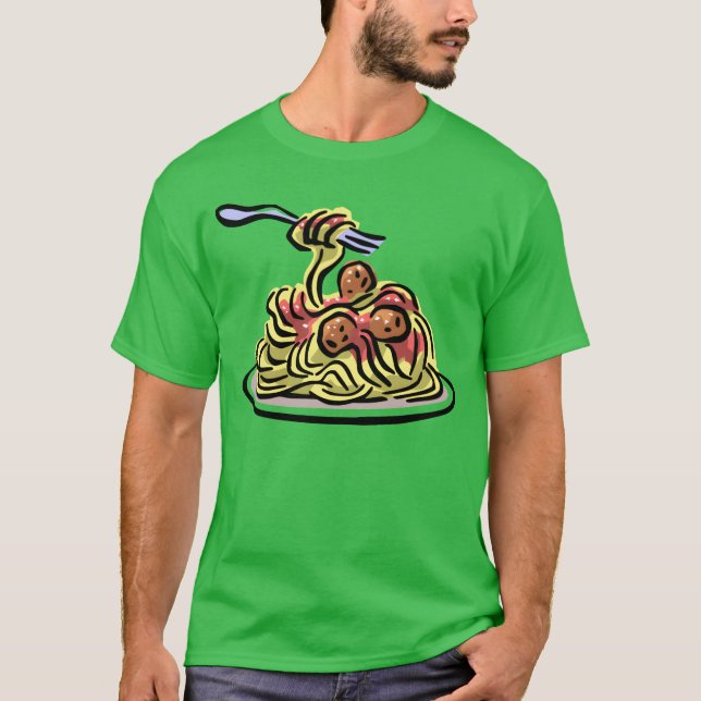 Spaghetti-Freunde T-Shirt (Vorderseite)
