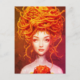 Spaghetti Goddess Postkarte