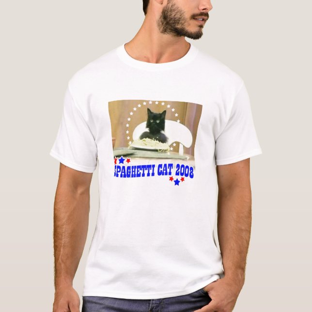 Spaghetti-Katze 2008! T-Shirt (Vorderseite)