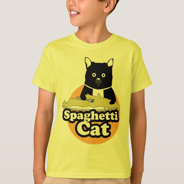 Spaghetti-Katze T-Shirt (Vorderseite)