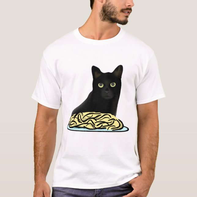Spaghetti-Katze T-Shirt (Vorderseite)