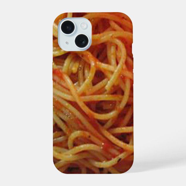 Spaghetti lieben iPhone 15 hülle (Rückseite)