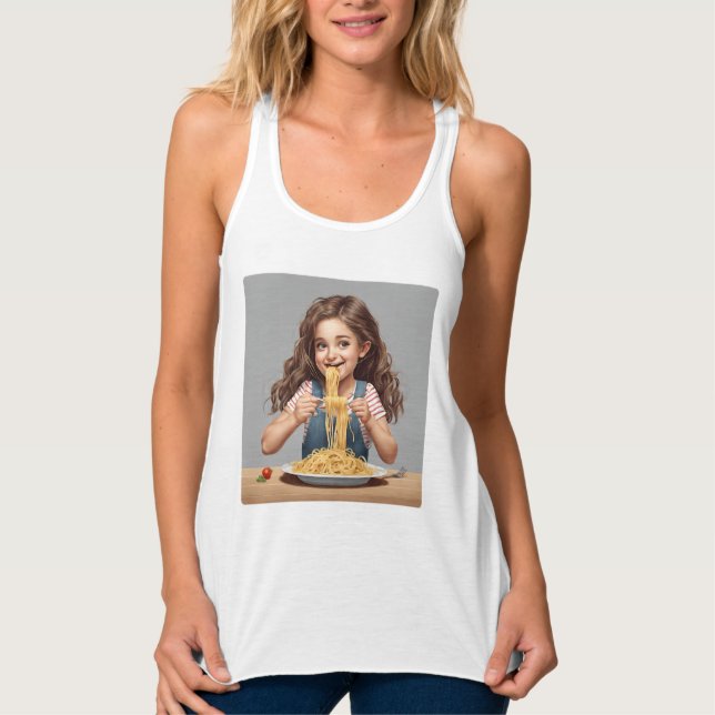 Spaghetti-Mädchen Tank Top (Vorderseite)
