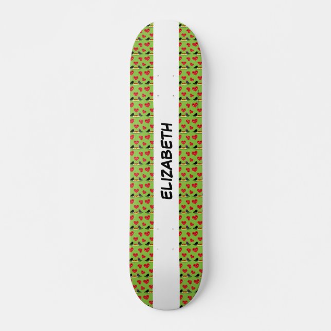 Spaghetti Meatballs Romantisches Datum | Name hinz Skateboard (Vorne)