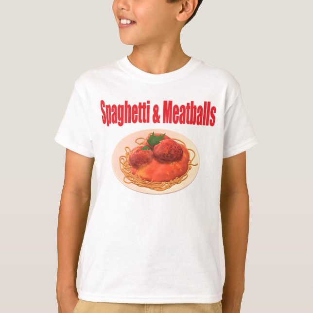 Spaghetti & Meatballs T - Shirt (Vorderseite)