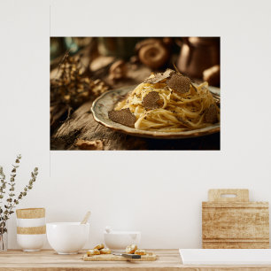 Spaghetti mit Truffle Butter Poster