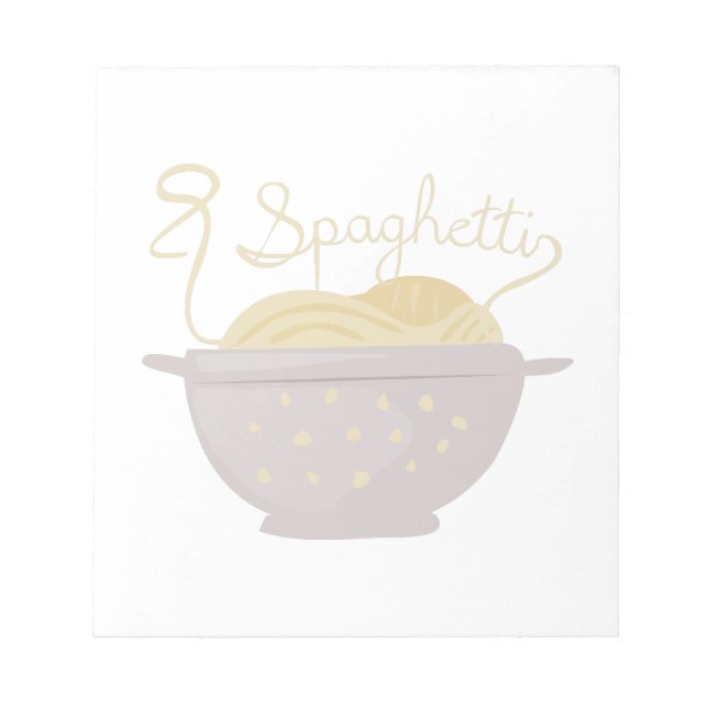 Spaghetti Notizblock (Vorderseite)