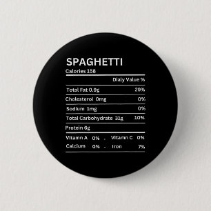 Spaghetti Nutrition Fakten Funny Erntedank Nutri Button