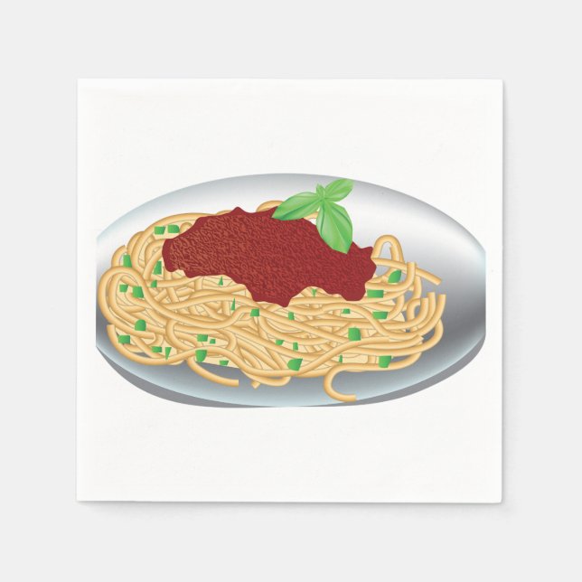 Spaghetti-Papiertafel Napkins Serviette (Vorderseite)