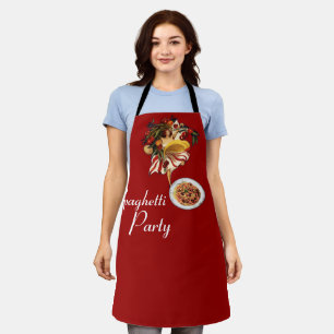 SPAGHETTI PARTY DANCE, ITALIENISCHE KÜCHE, TOMATE SCHÜRZE