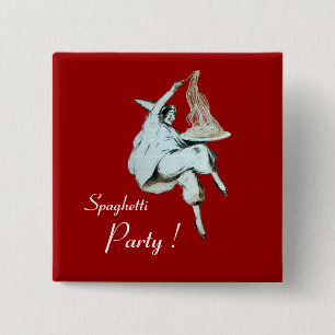 SPAGHETTI PARTY ITALIEN KÜCHE, RESTAURANT rot Button