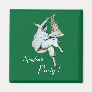 SPAGHETTI PARTY ITALIEN KÜCHE, RESTAURANT rot Magnet