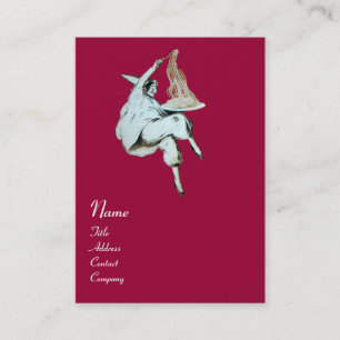 SPAGHETTI PARTY ITALIEN KÜCHE, RESTAURANT rot Visitenkarte