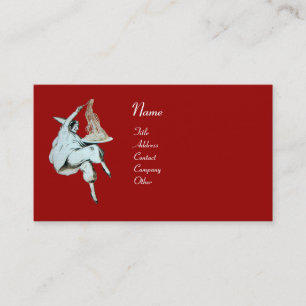 SPAGHETTI PARTY ITALIEN KÜCHE, RESTAURANT rot Visitenkarte