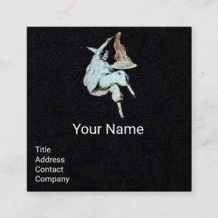 SPAGHETTI PARTY ITALIENISCHE KÜCHE, RESTAURANT Bla Quadratische Visitenkarte