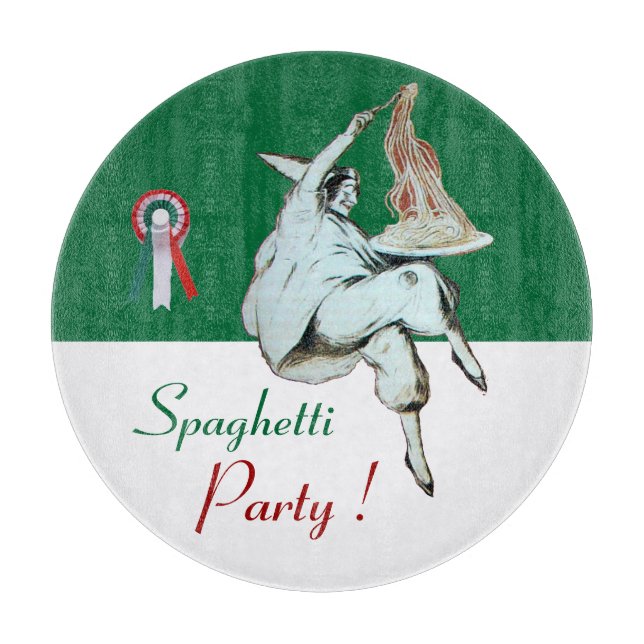 SPAGHETTI PARTY ITALIENISCHE KÜCHE, RESTAURANT Gre Schneidebrett (Vorderseite)
