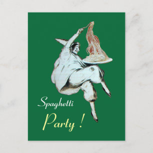 SPAGHETTI PARTY ITALIENISCHE KÜCHE, RESTAURANT POSTKARTE