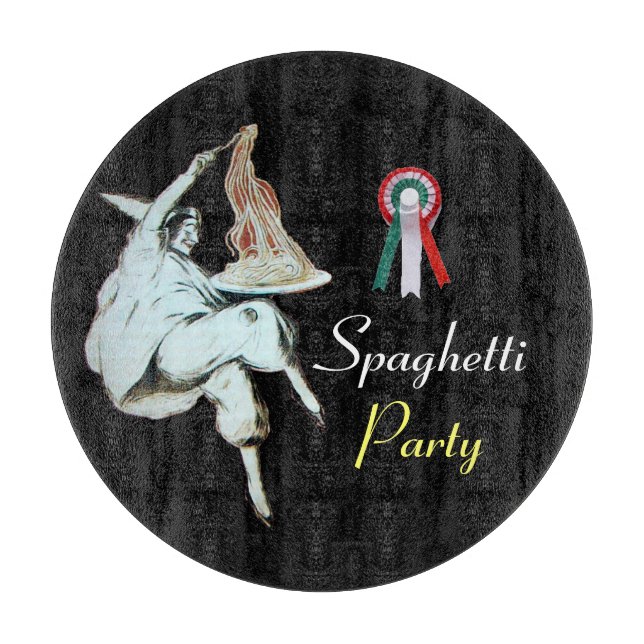 SPAGHETTI PARTY ITALIENISCHE KÜCHE, RESTAURANT, Sc Schneidebrett (Vorderseite)