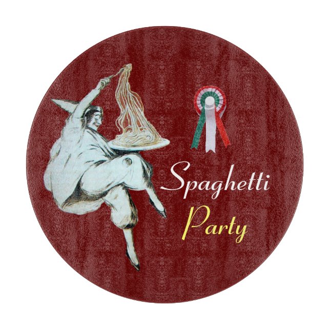 SPAGHETTI PARTY ITALIENISCHE KÜCHE, RESTAURANT SCHNEIDEBRETT (Vorderseite)