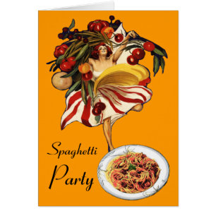 SPAGHETTI-PARTY-TANZ, ITALIENISCHE KÜCHE UND TOMAT