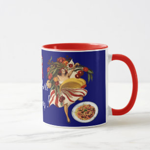 SPAGHETTI-PARTY-TANZ, ITALIENISCHE KÜCHE UND TOMAT TASSE