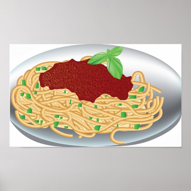 Spaghetti-Plakat Poster (Vorne)