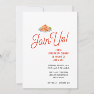 Spaghetti Probe Dinner Einladung