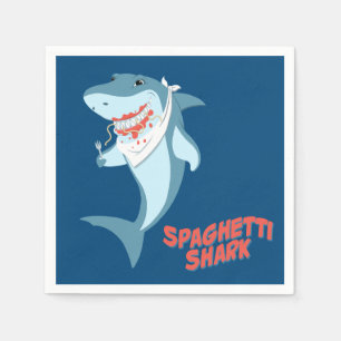 Spaghetti Shark Serviette