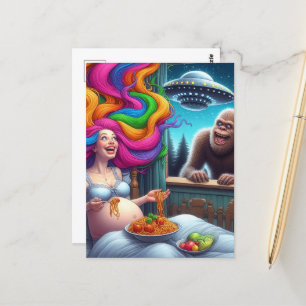 Spaghetti so Yummy ich habe keine Klausel, was ist Postkarte