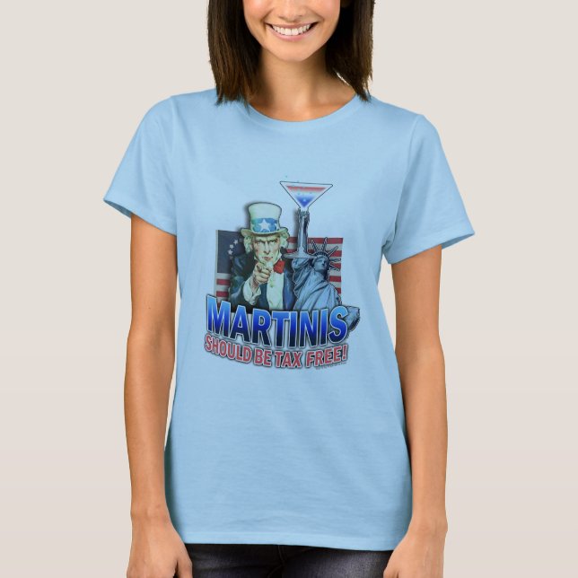 Spaghetti Tank Top T - Shirt - Martinis sollte ta (Vorderseite)