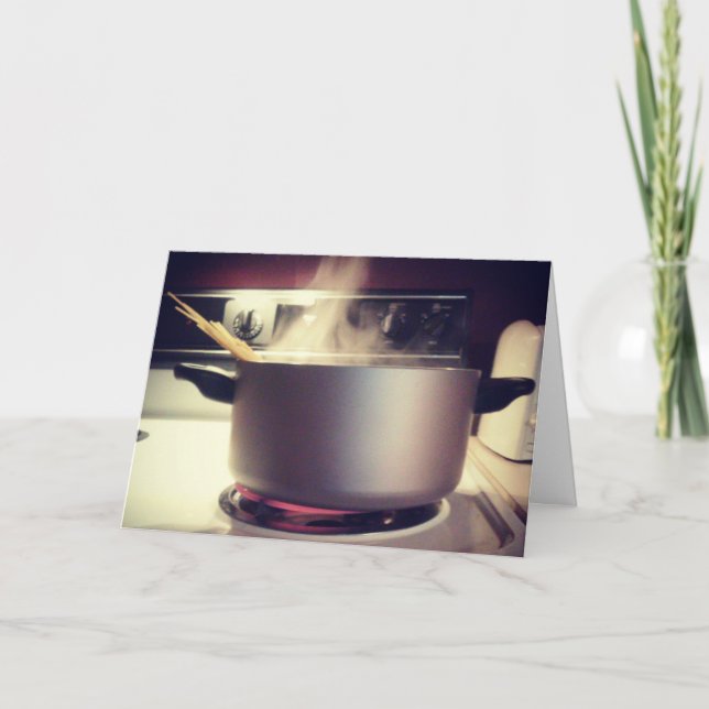 "Spaghetti Time" Geburtskarte Karte (Vorderseite)