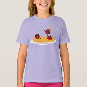 Spaghetti und Fleischbällchen Nudeln italienische  T-Shirt