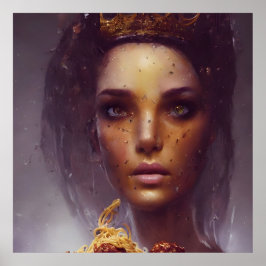 Spaghetti und Meatballs Göttin Poster