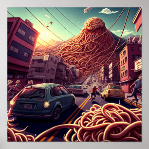 Spaghetti-Vulkan Poster