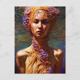 Spaghetti Woman Postkarte