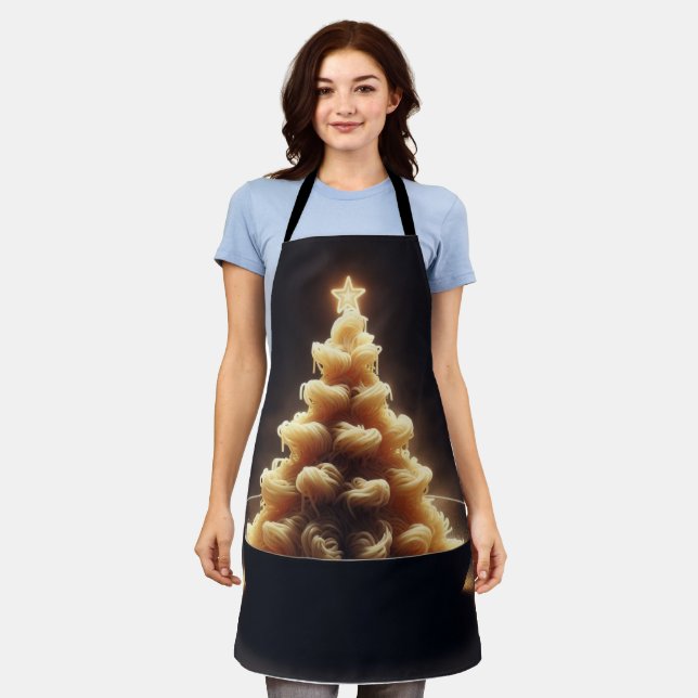 Spaghetti Wonderland Schürze (Getragen)