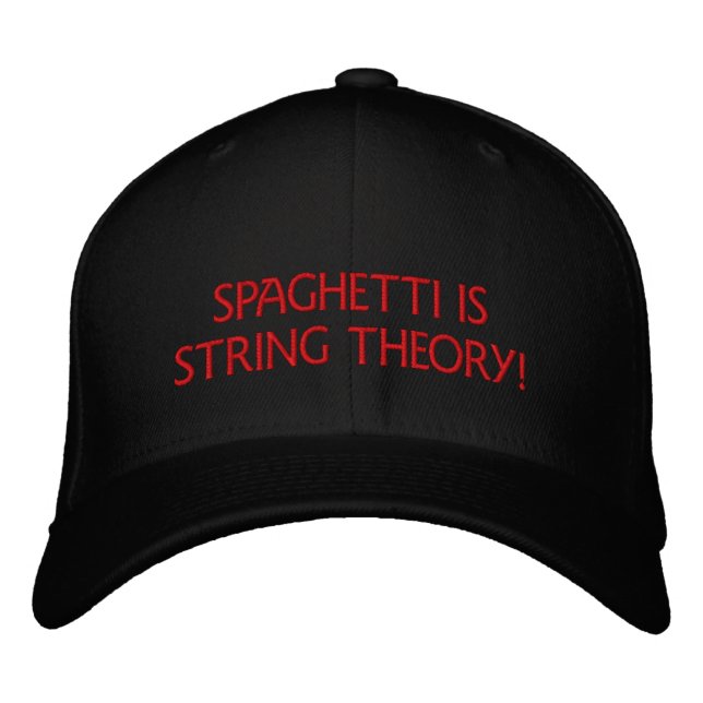 SPAGHETTI ZEICHNET THEORIE - HAT BESTICKTE BASEBALLKAPPE (Vorderseite)