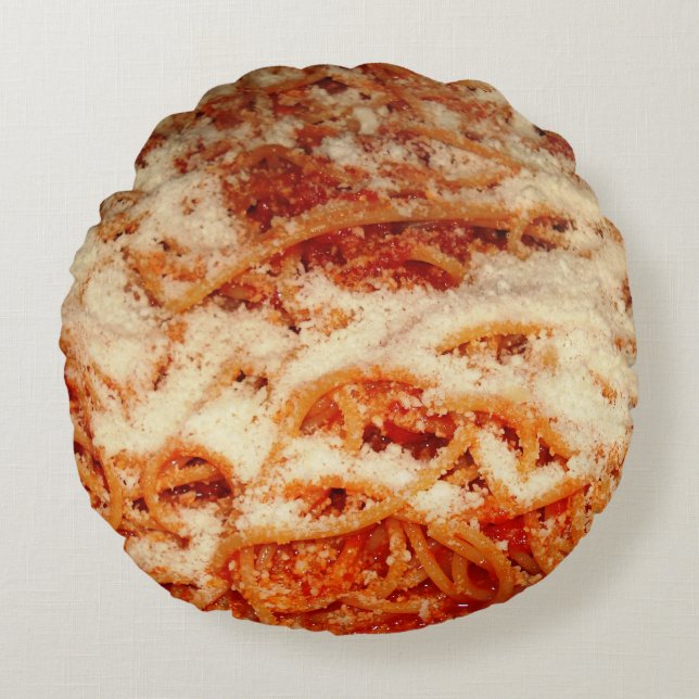 Spaghettis mit rundes kissen (Vorderseite)