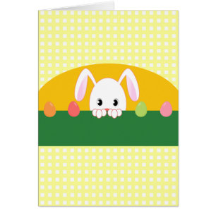 Spähen Häschen glücklicher Ostara Karte