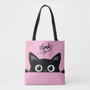Spähende schwarze Katze