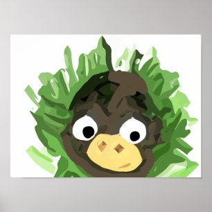 Spähender Affe Poster