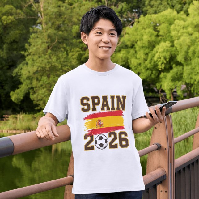 Spain 2026 Soccer Design T-Shirt (Von Creator hochgeladen)