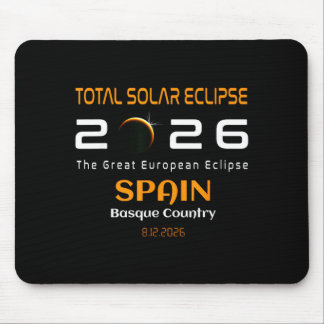 Spain Basque Country Total Solar Eclipse August Mousepad