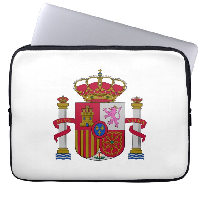Spain country coat arms symbol emblem flag laptopschutzhülle (Vorderseite)