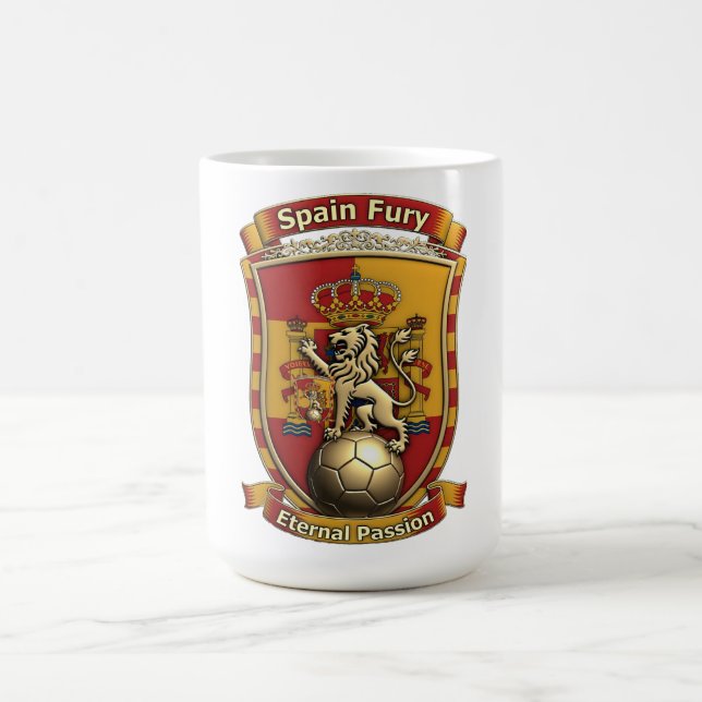Spain Eternal Lion Ascent, Spanish Heritage Gift Kaffeetasse (Mittel)